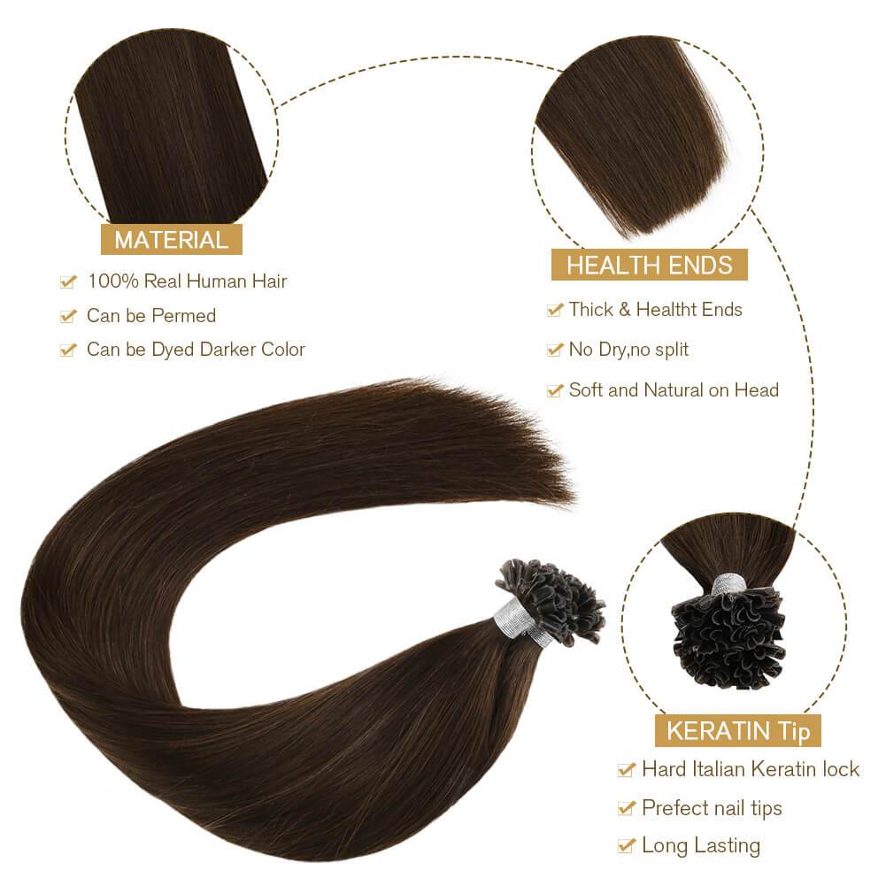 U Tip Remy Human Hair Extensions 50Gram