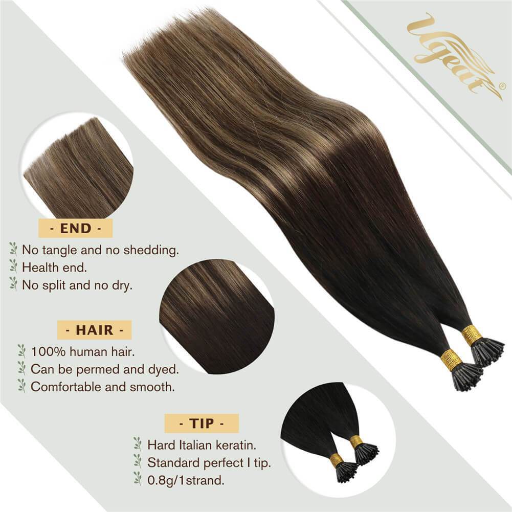 #1B/4/27 Balayage Black to Brown with Blonde