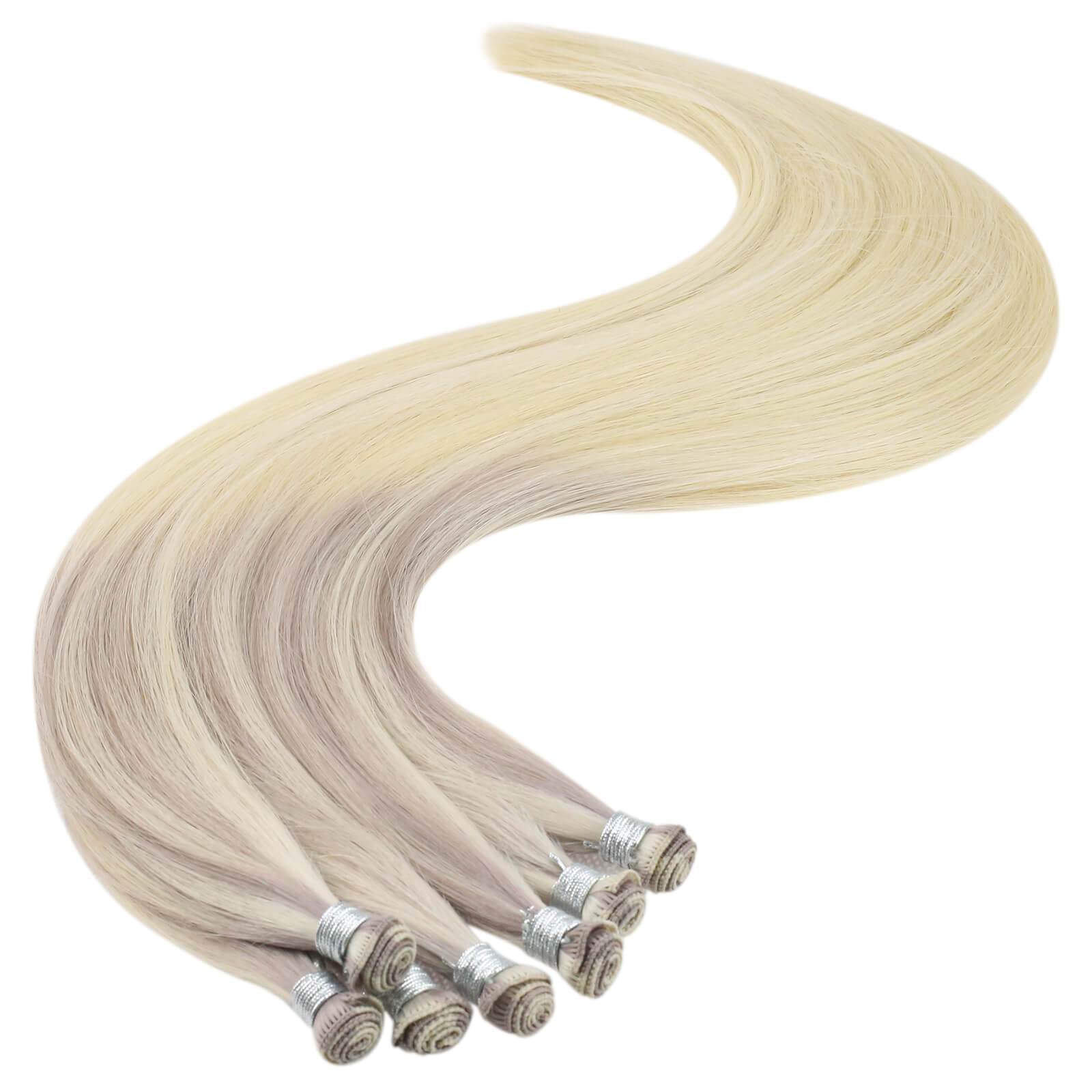 Real Hair Extensions Hand-tied Weft Sew in hand tied weft hair extensions wholesale