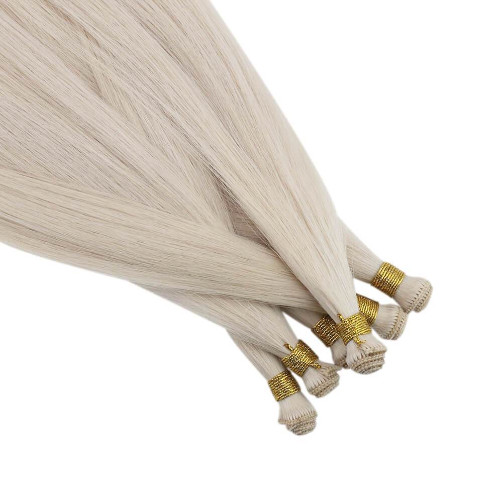 Hand-tied Weft Bundle Human Hair Sew in Extensions wholesale virgin hair weft
