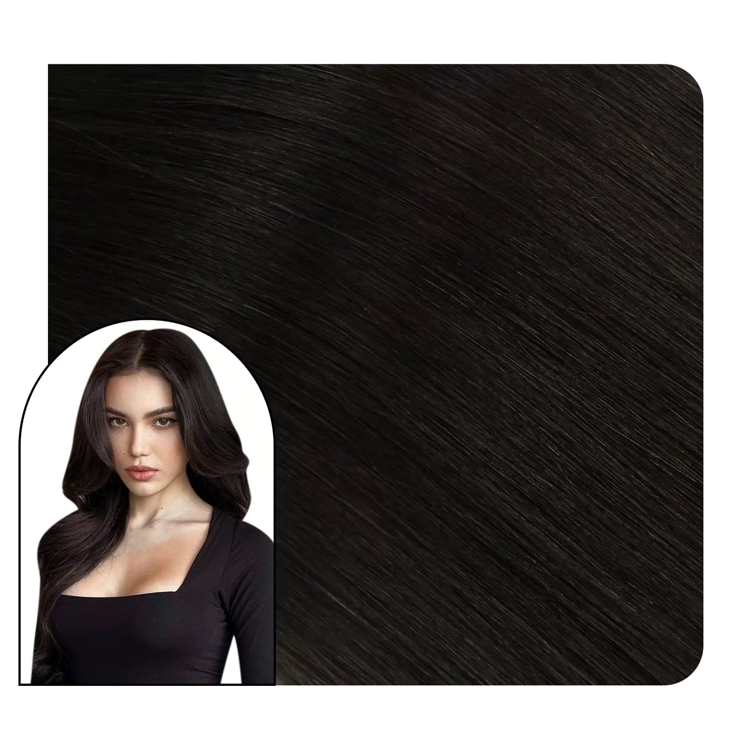 Ktip Extensions Fusion Human Hair Natural Black For Women
