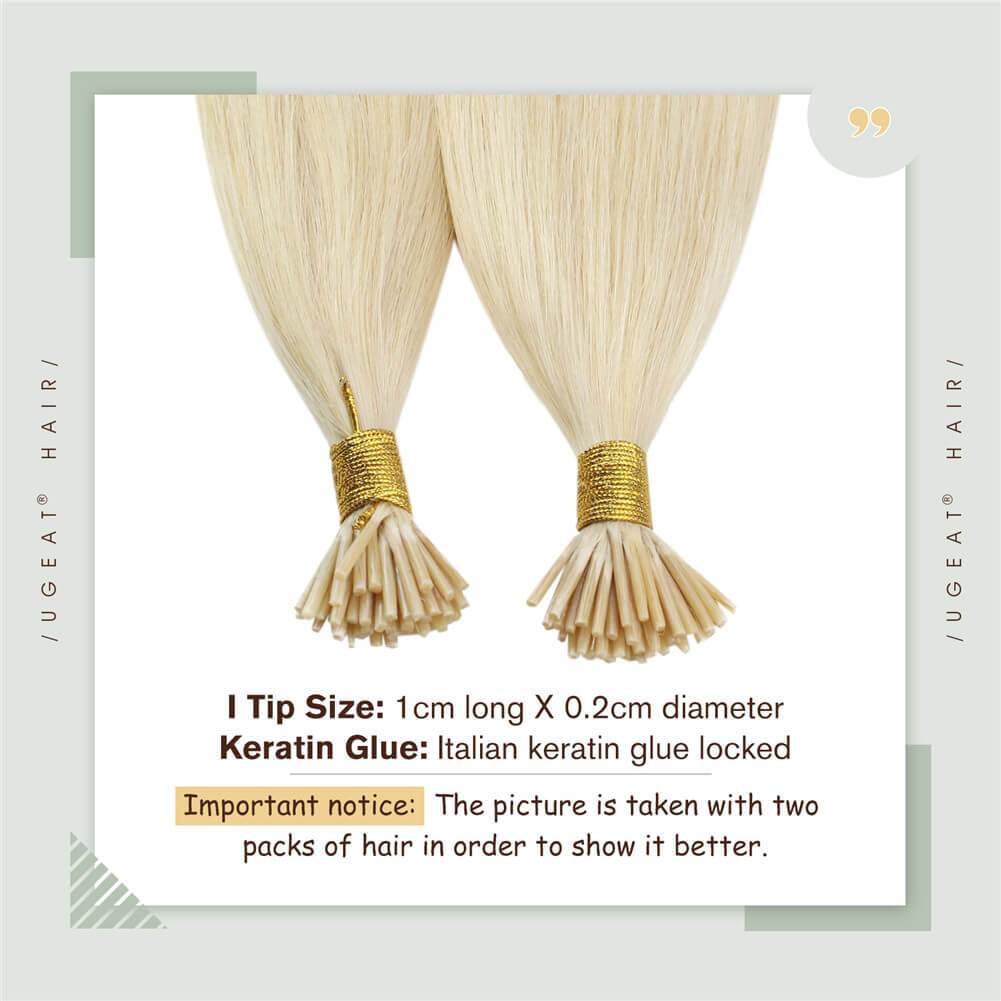 i tip platinum blonde extensions