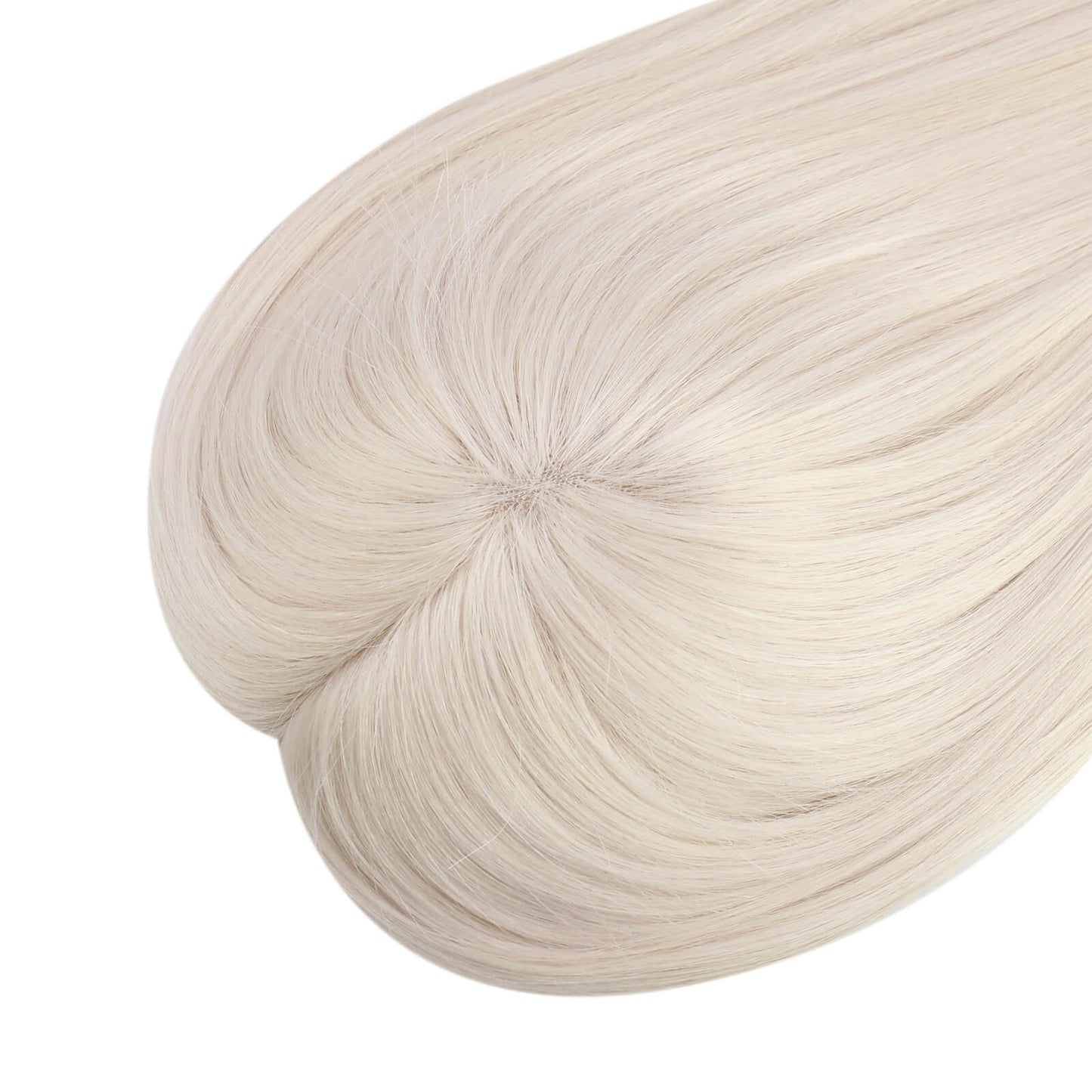 platinum blonde hair topper virgin hair topper