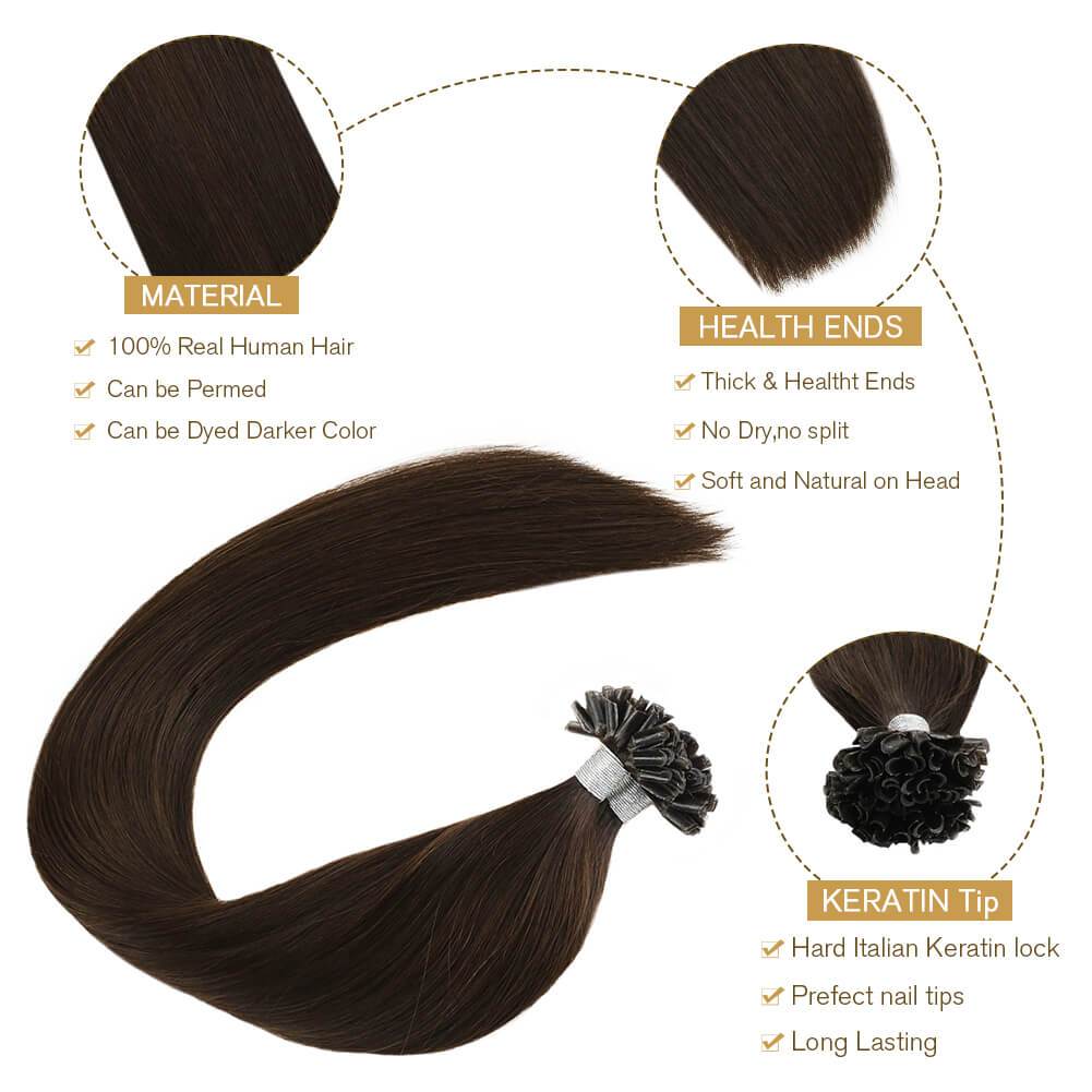 U Tip Human Hair 50Gram Fusion Hair Extensions Human Hair