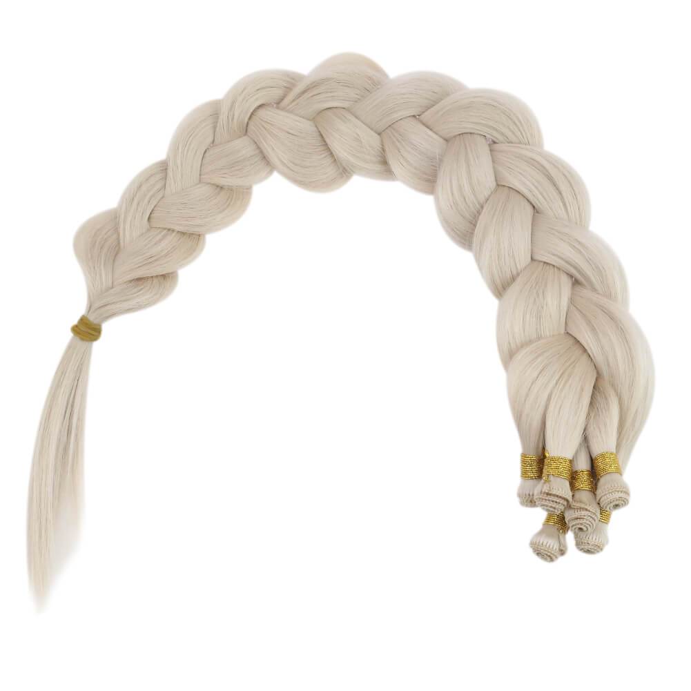 Seamless Hair Extensions Natural Soft Hair Extensions Hand-tied Weft