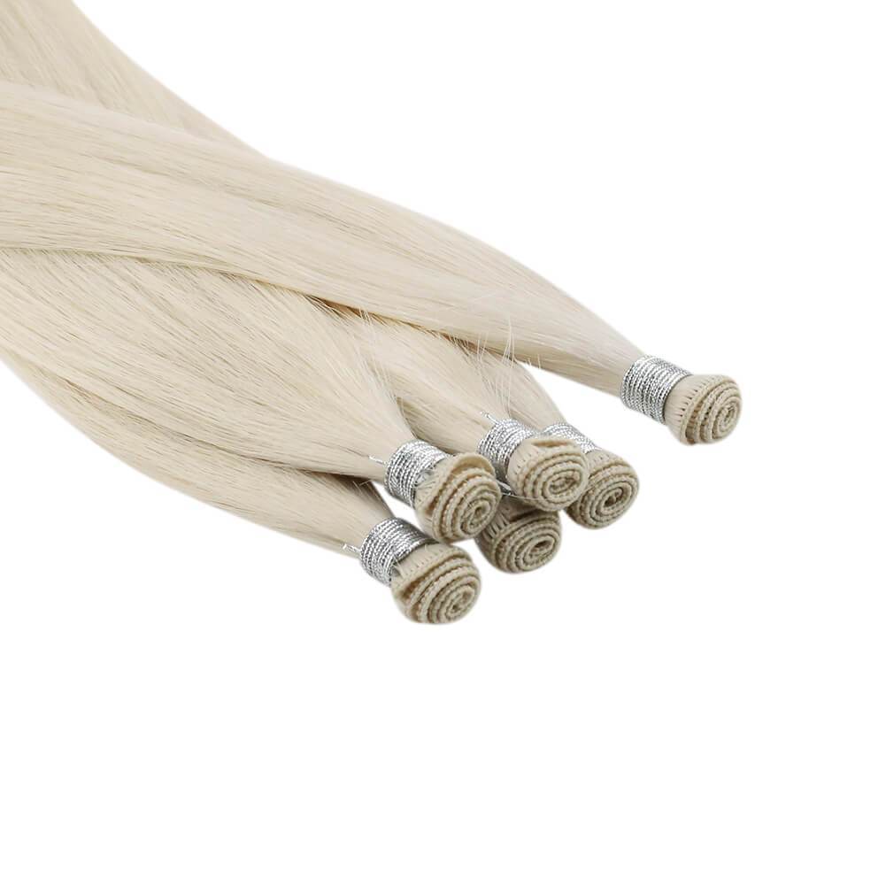 Hand-tied Weft Extensions 100% Human Hair Extensions Weft