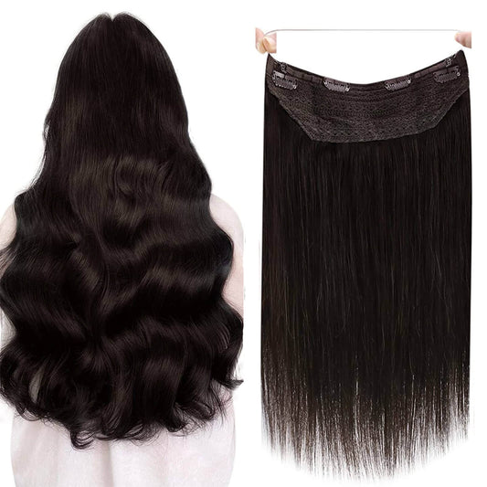 halo hair extension darkest brown