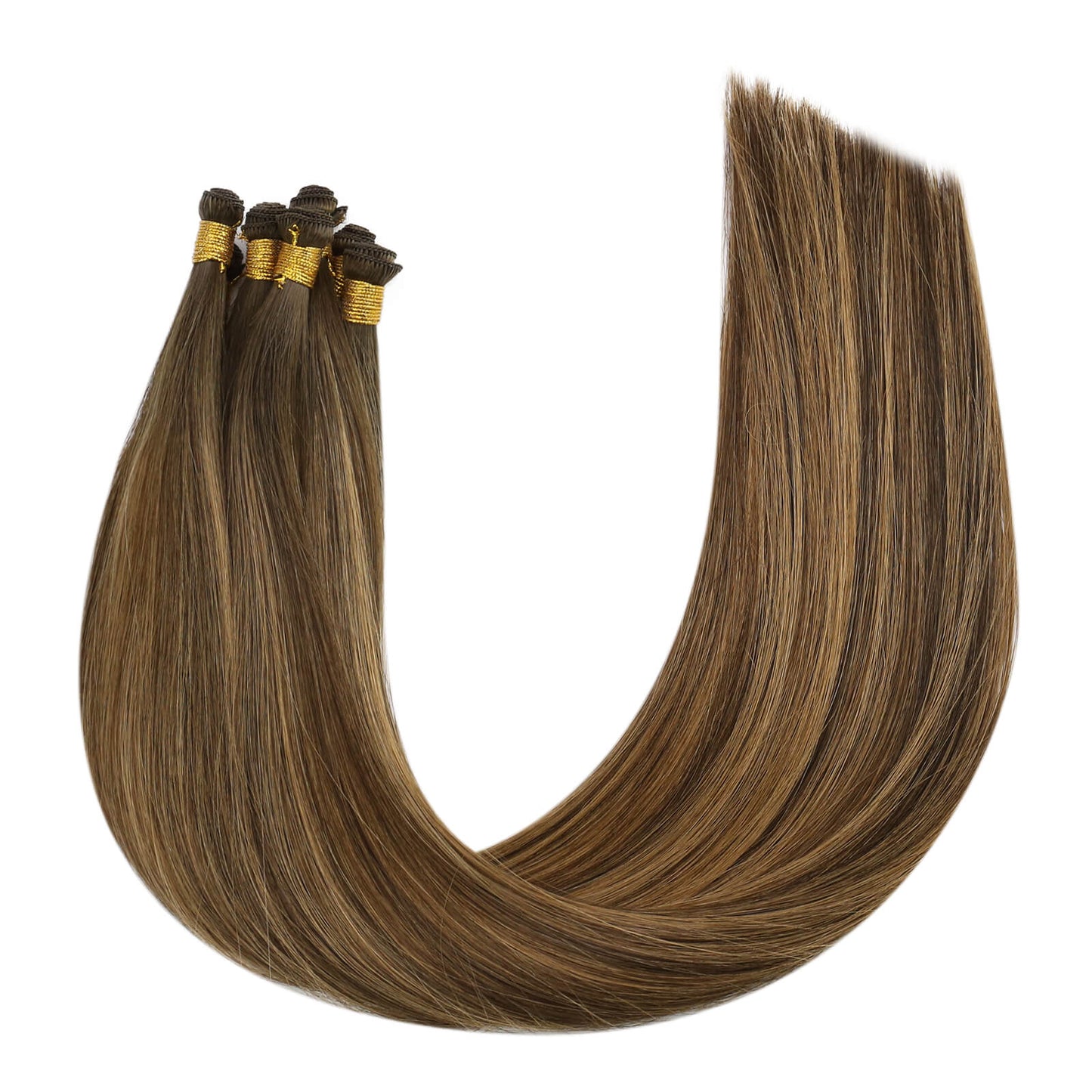 hand-tied virgin human hair weft #du