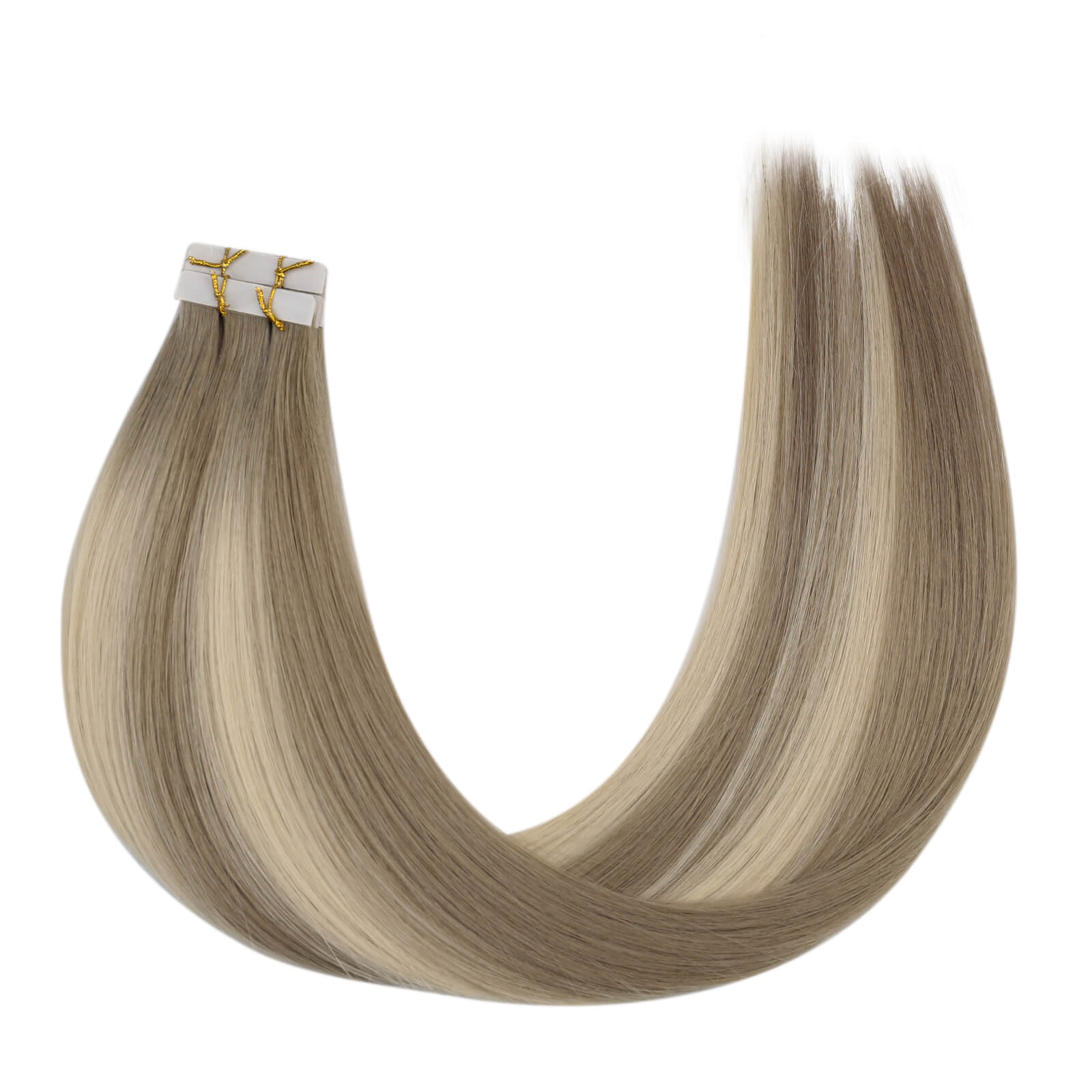 glue in hair extensions black