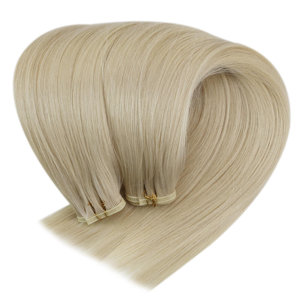 Flat Silk Weft Hair Extensions #60