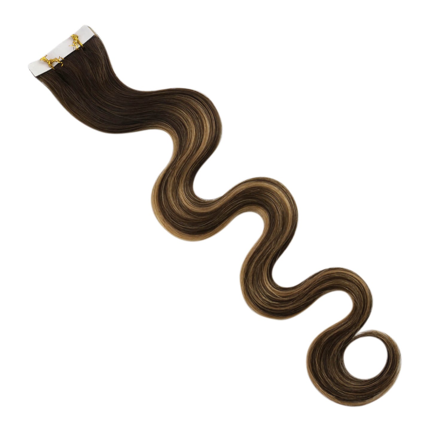 body wavy virgin tape in hair extensions #BM full head of tape in hair extensions