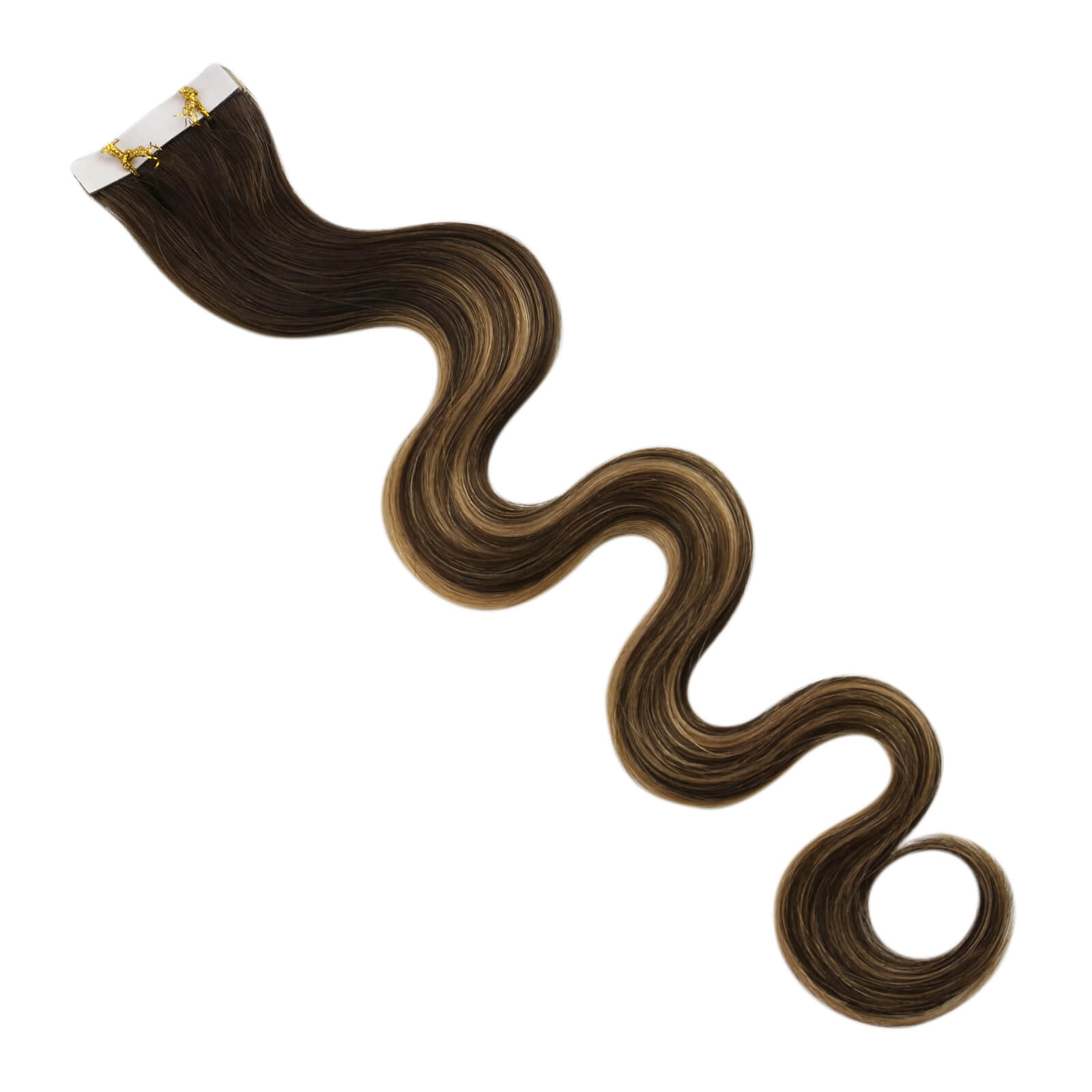 body wavy virgin tape in hair extensions #BM full head of tape in hair extensions