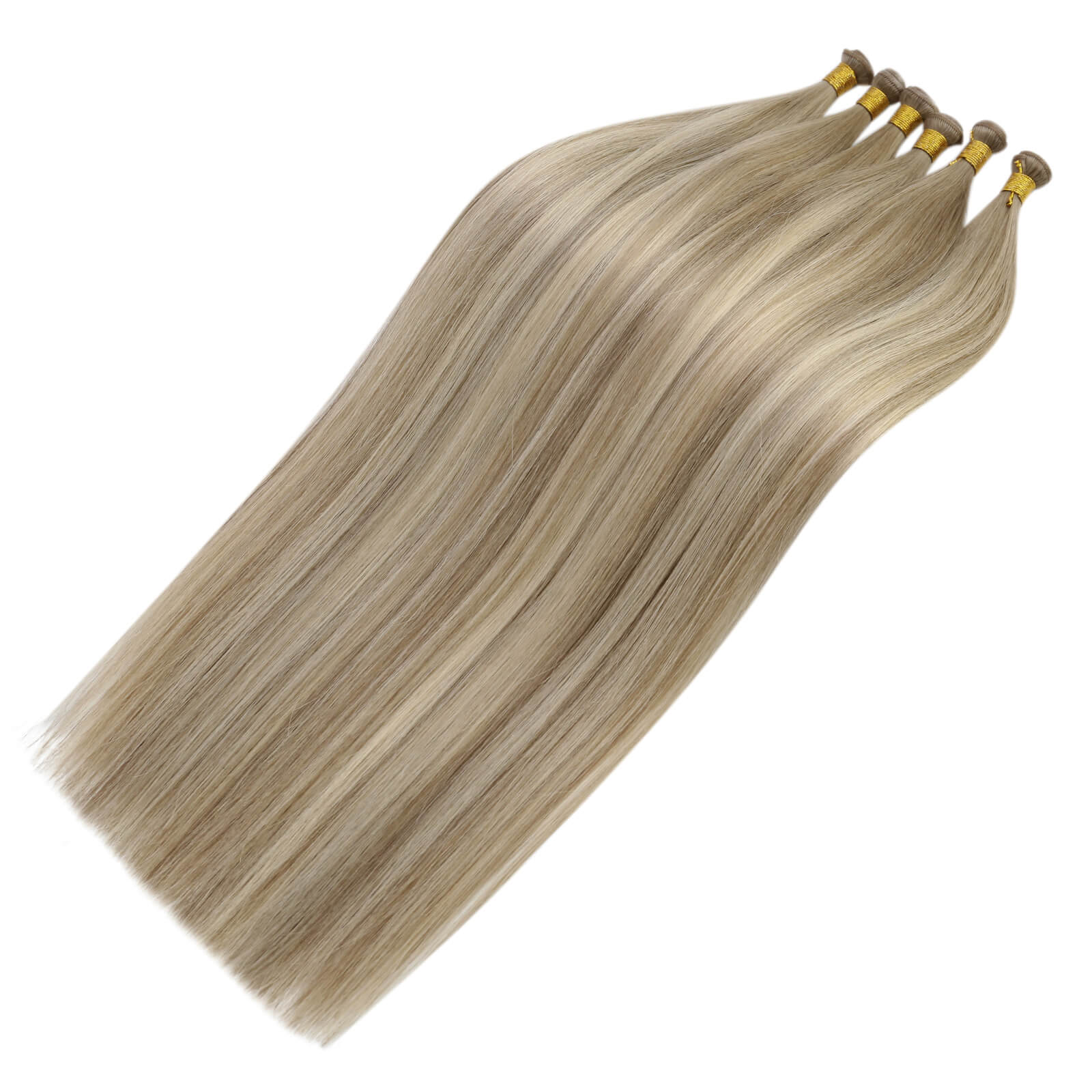 best quality virgin hair extensions genius weft #8/8/613 salon professional hair extensions