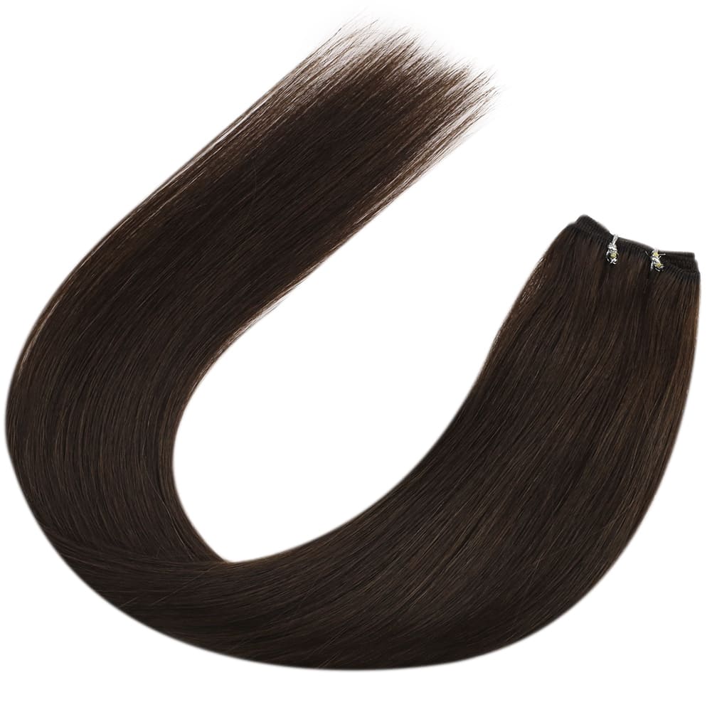 hair salon weave brown double weft machine weft wholesale hair