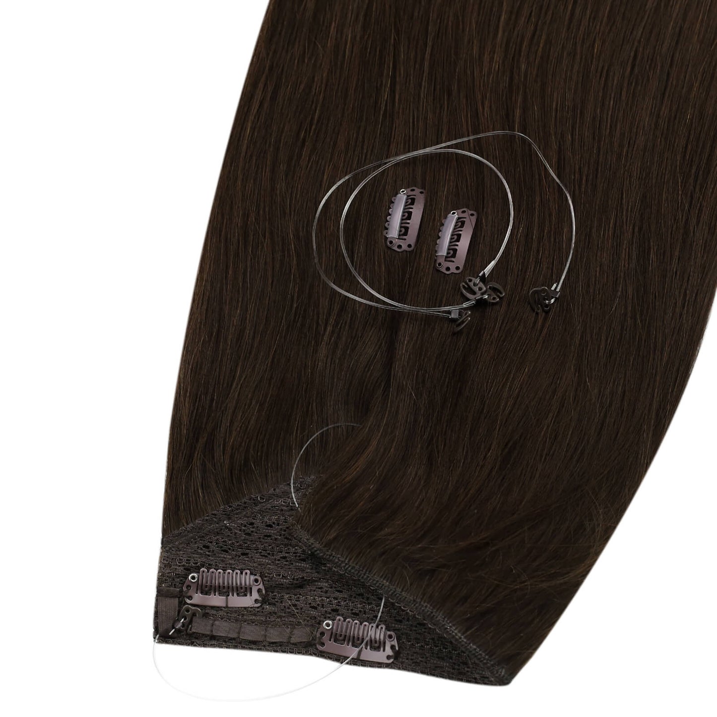 HairExtensionsHumanHairBrownWireHumanHairExtensions