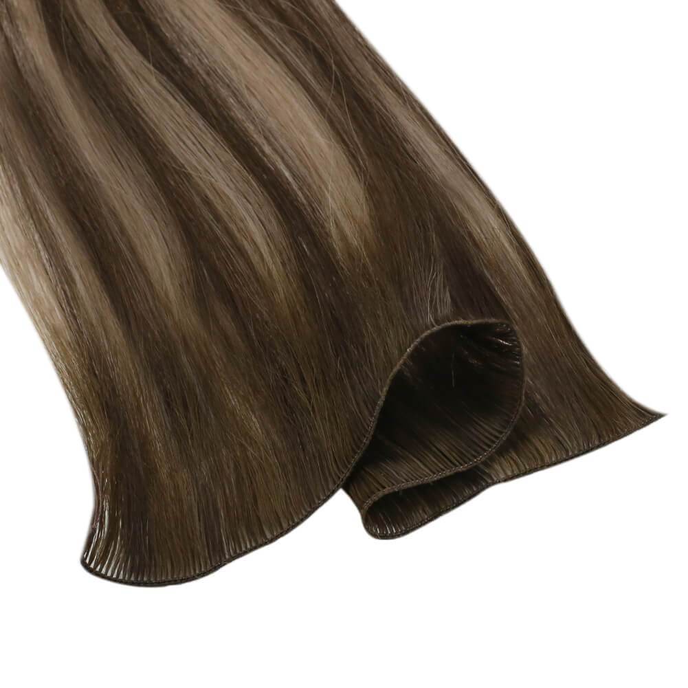 hair bundles human hair straight hand tied sew in extensions
