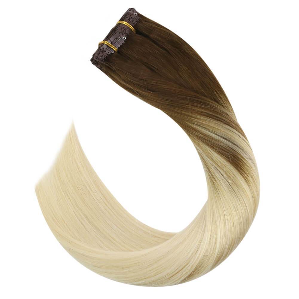 Clip on Hair Extensions Human Hair