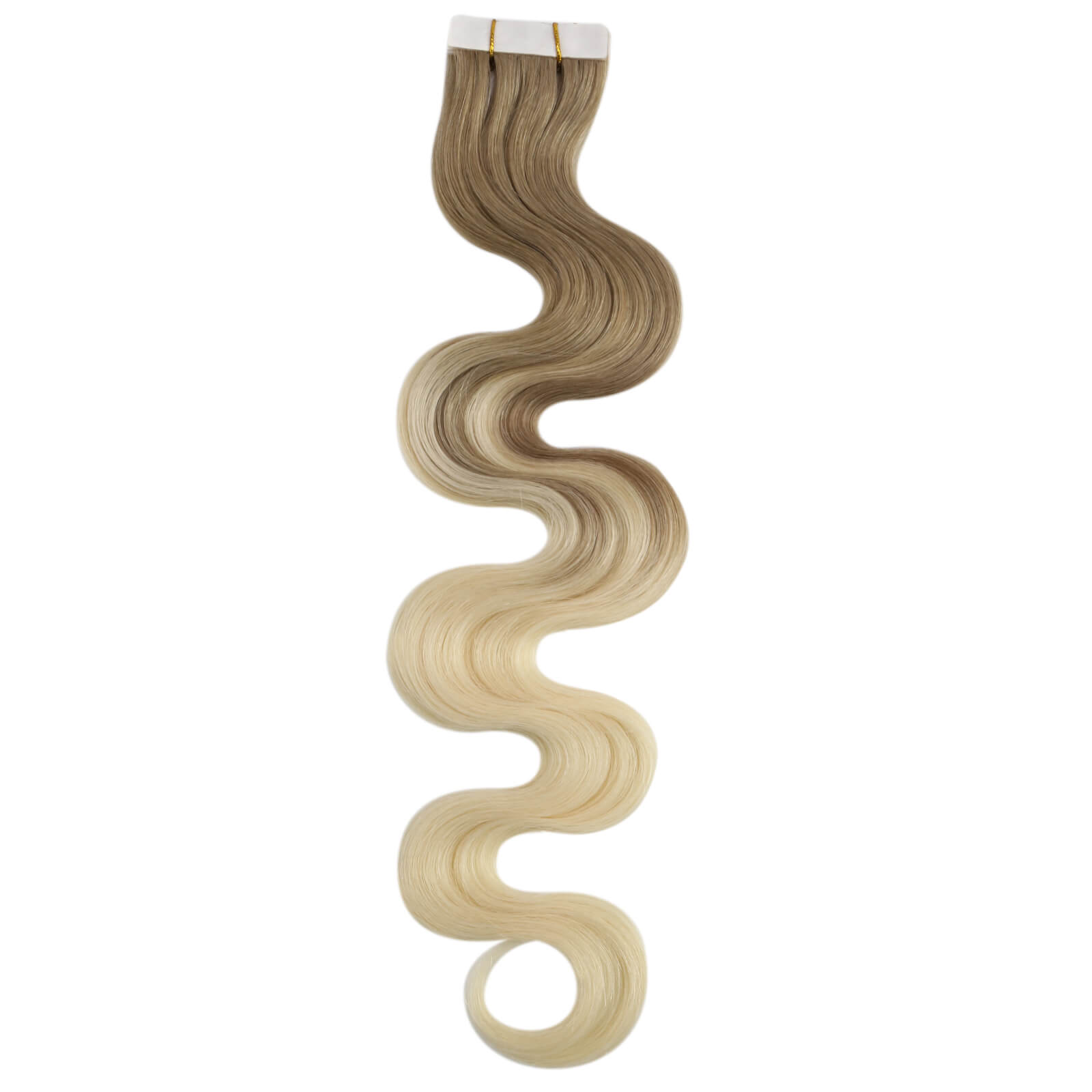 Balayage Omber Brown to Blonde Tape in Hair