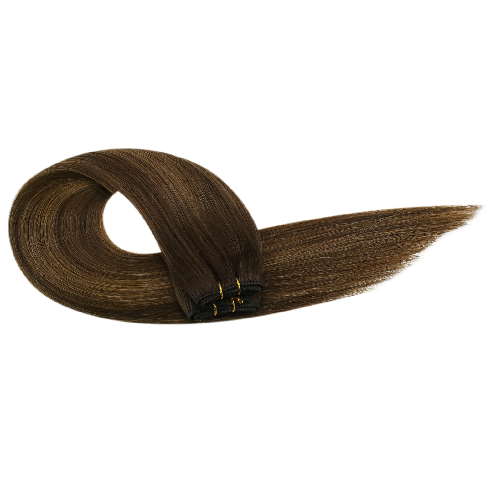 full head weft hair extensions virgin machine weft balayage color