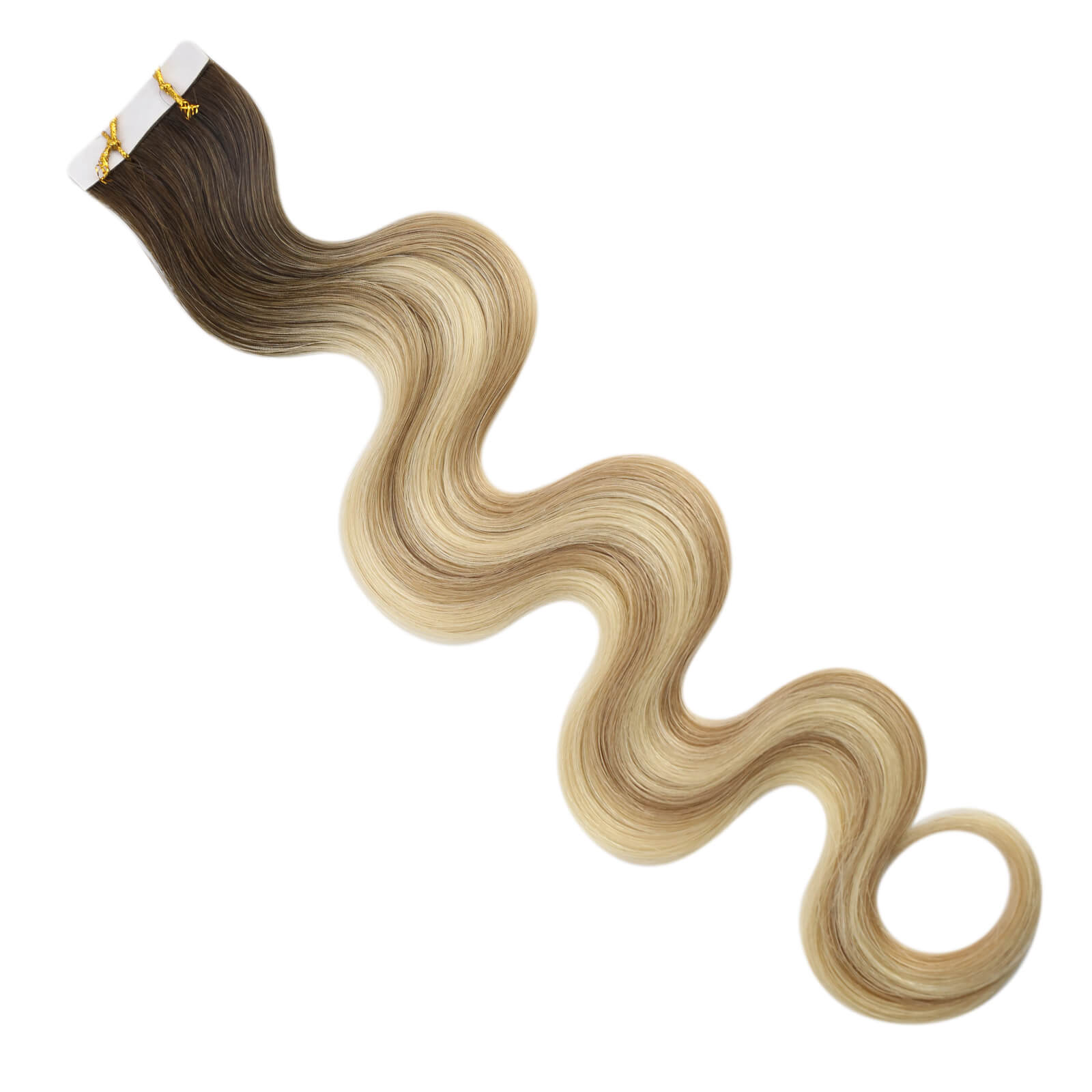 body wavy tape in hair extensions