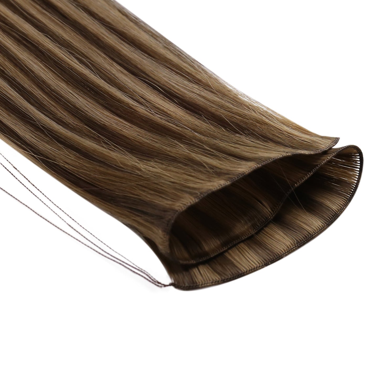 Invisible Hand-tied Human Hair Weft balayage weft extensions