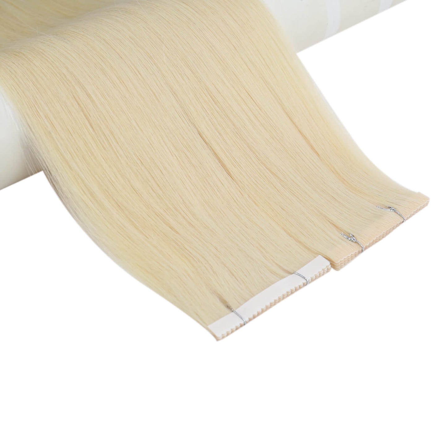 blonde human hair tape in extensions