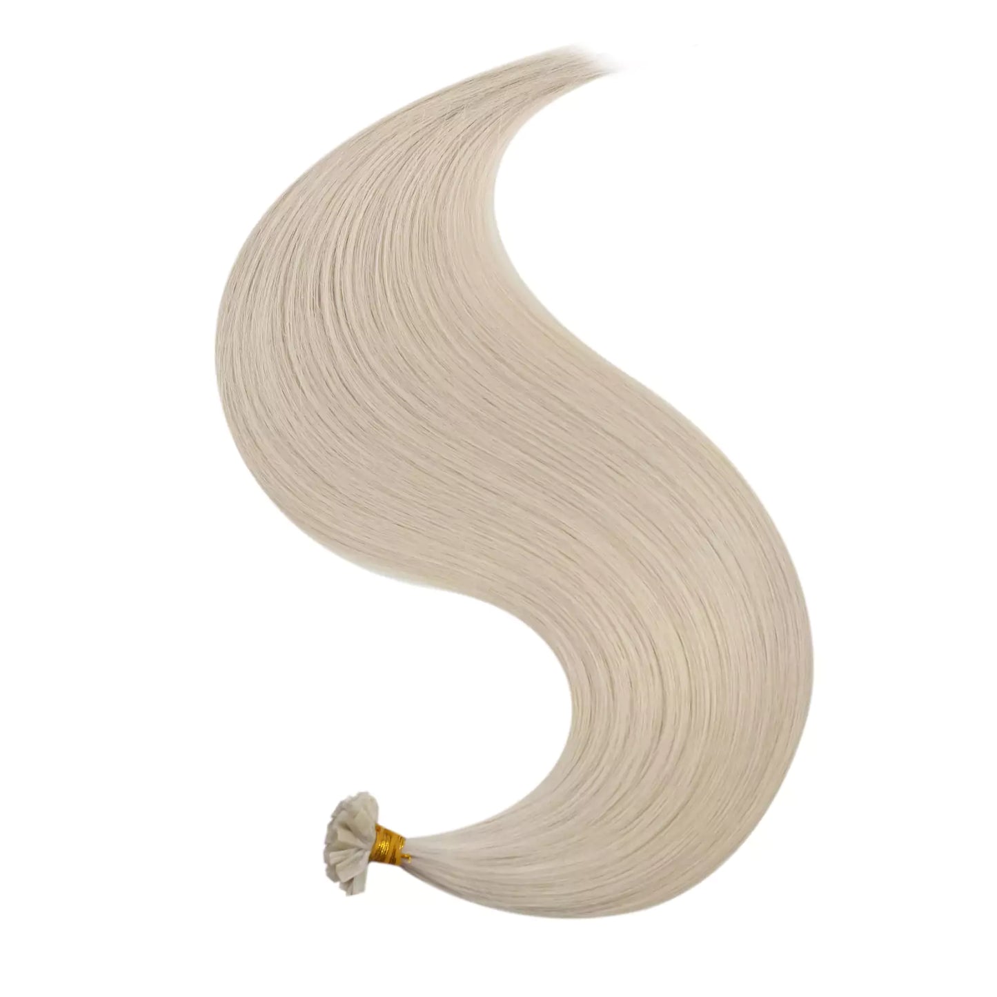 100% Human Hair K-tip Hair Extensions Pure Blonde Color