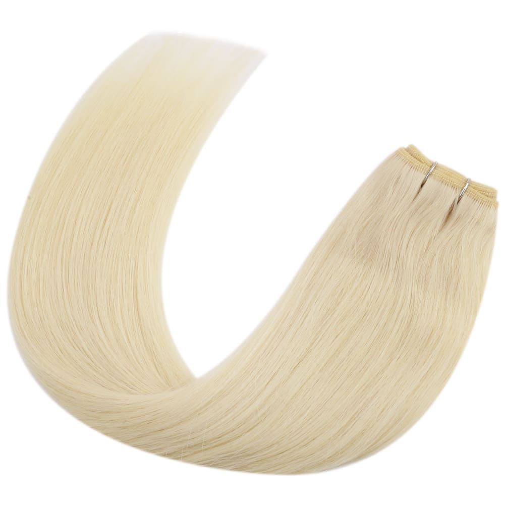 blonde hair extensions sew in weft