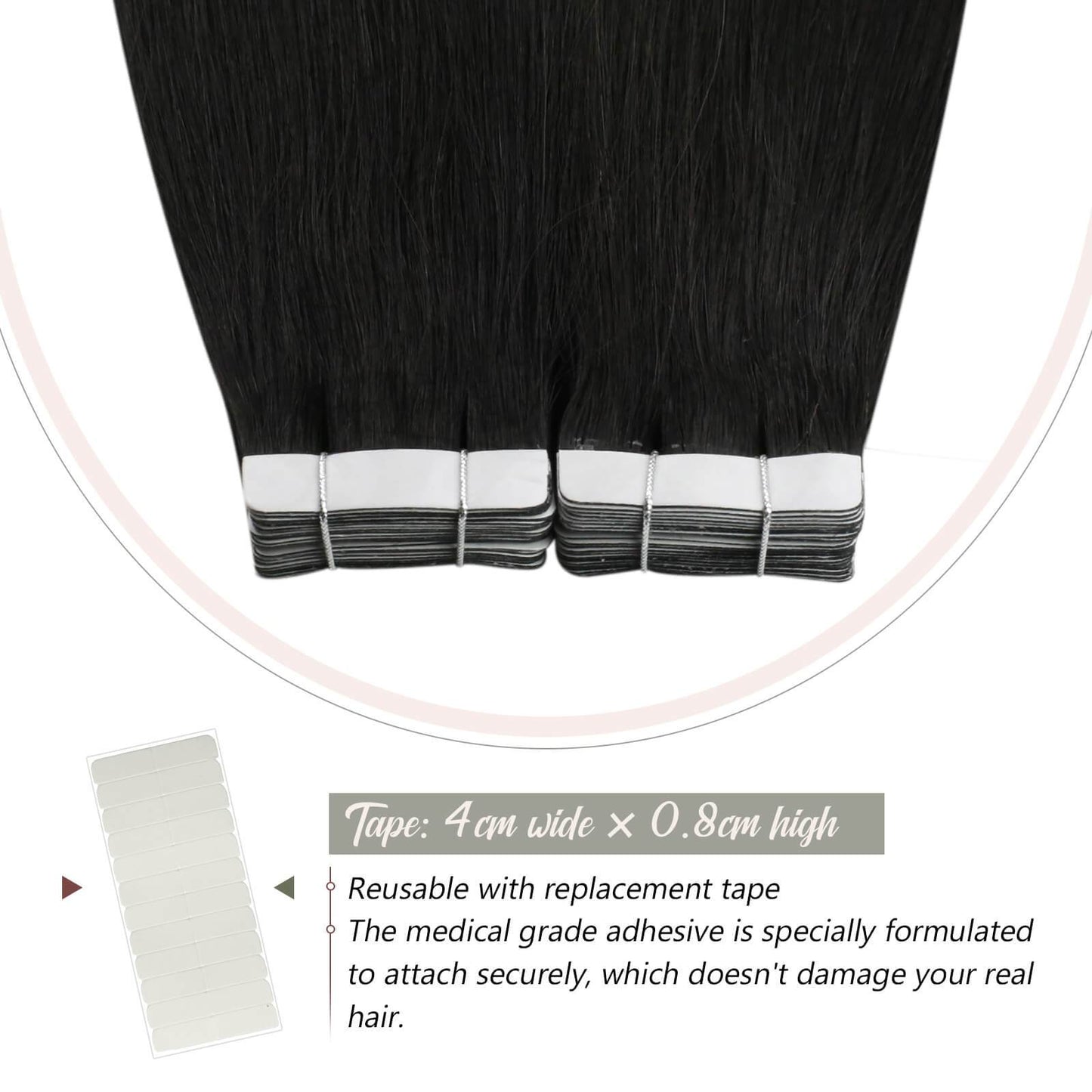 Skin Weft Tape in Extensions