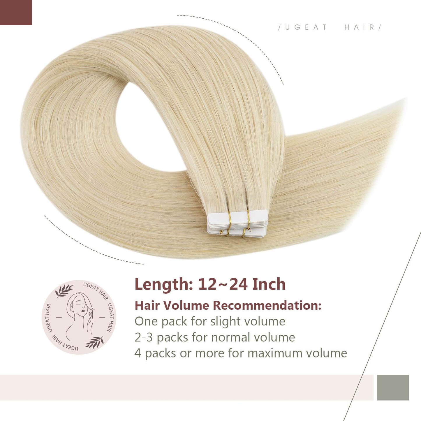 #60 Platinum Blonde Hair Extensions