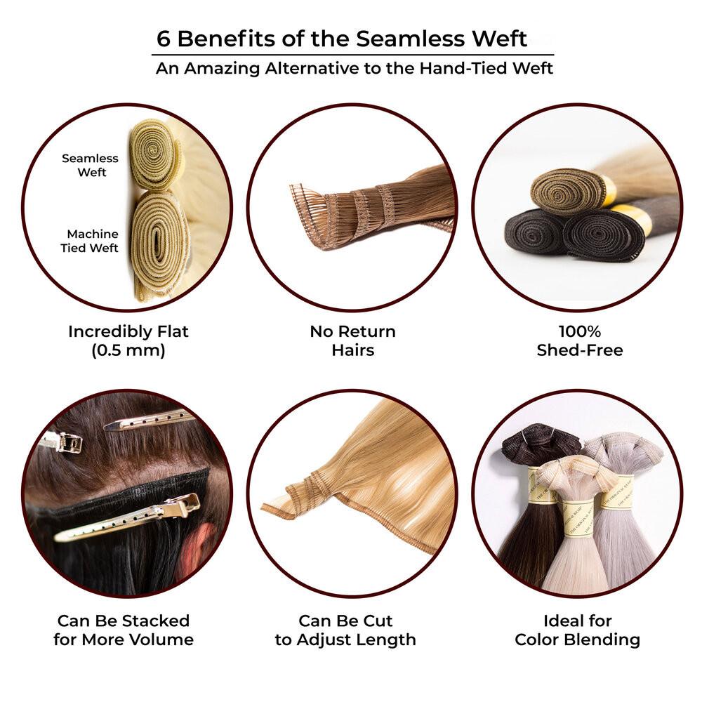 the benefits of flat weft hair extensions