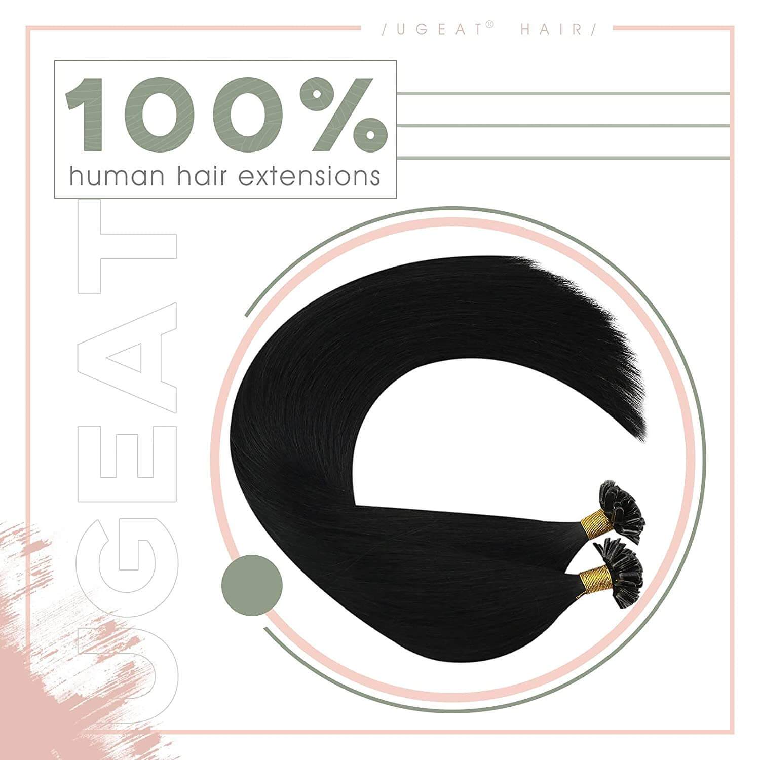 Ugeat U Shaped Human Hair Extensions