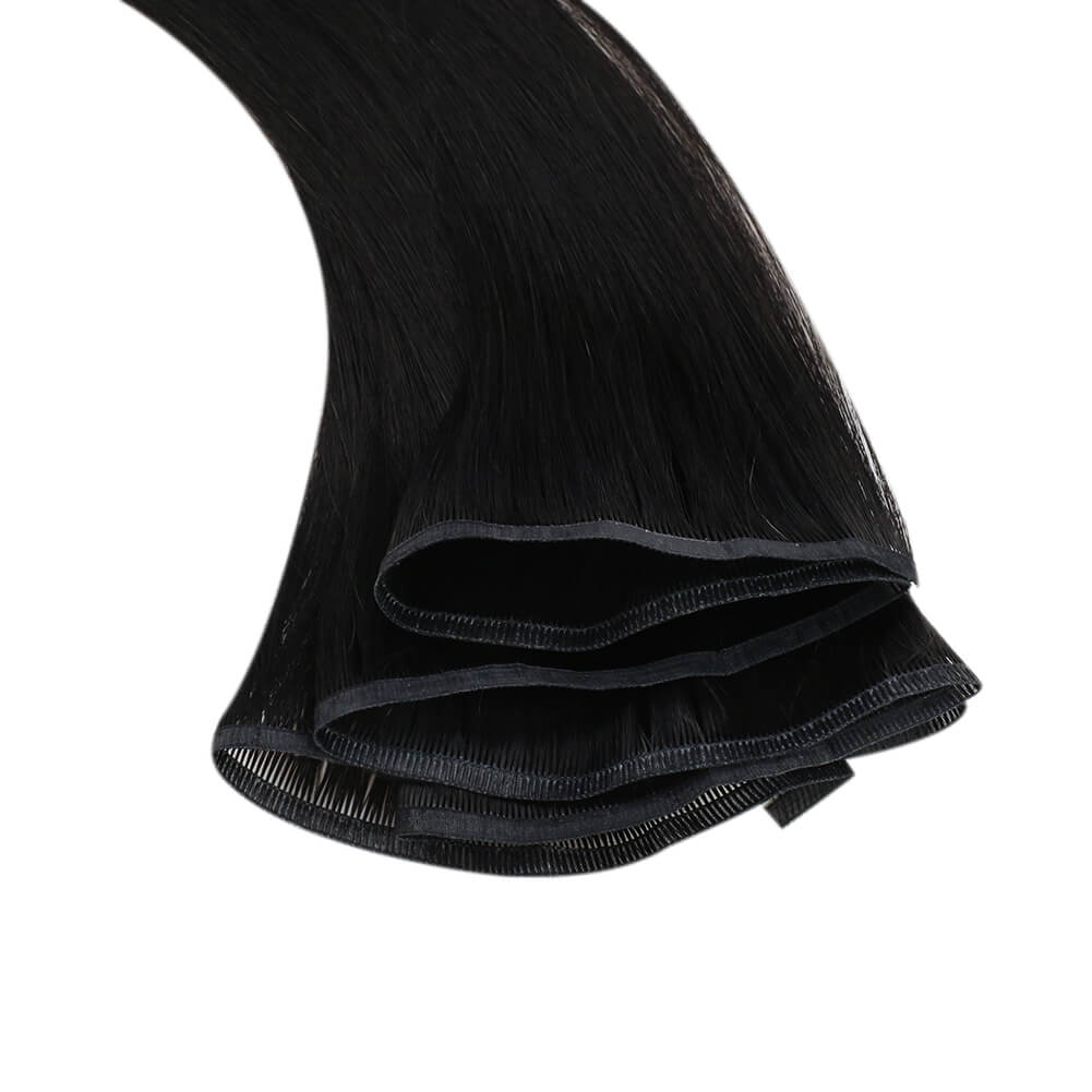 invisible thin flat weft human hair professional hair extensions wholesale supplier