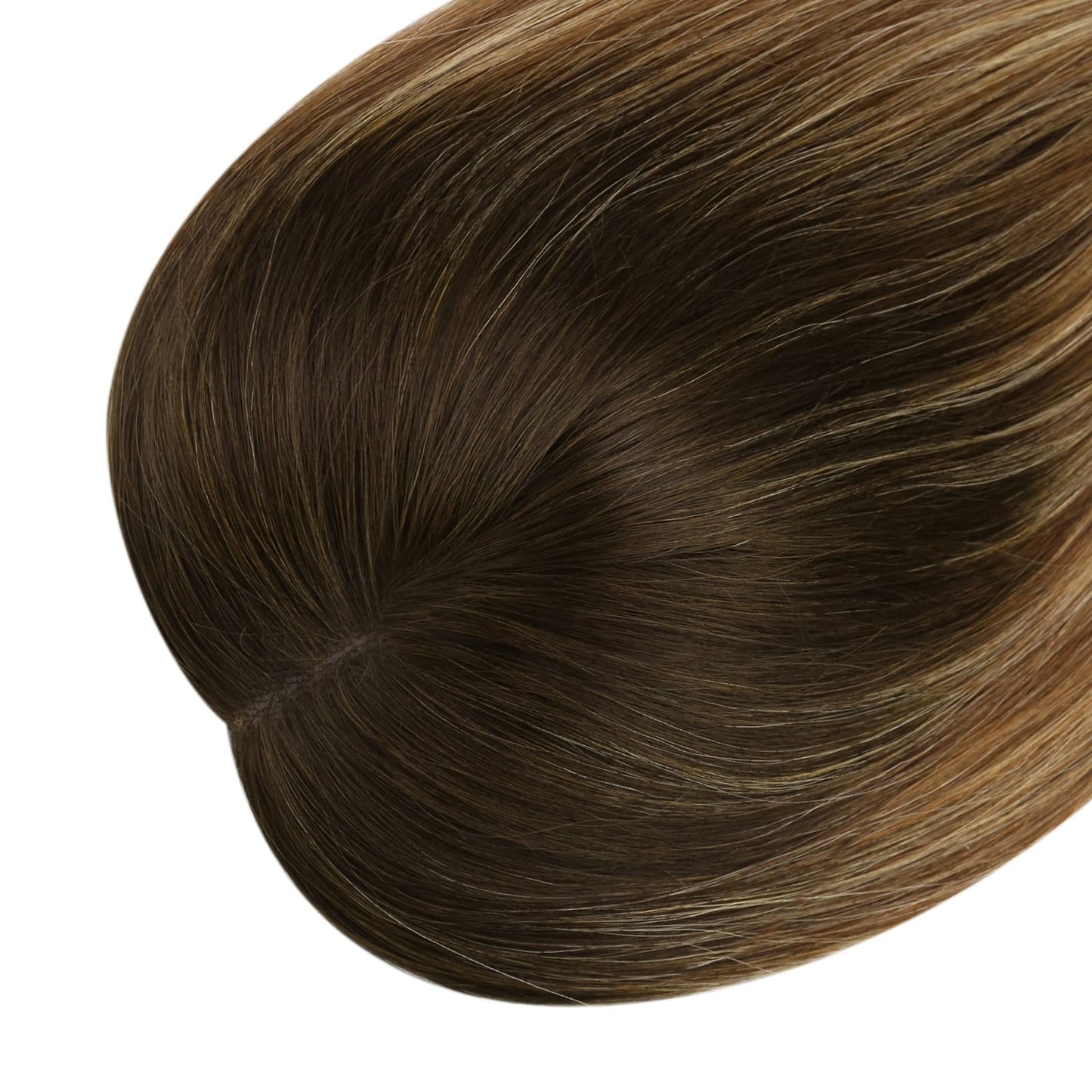 virgin hair topper blonde invisible hair topper