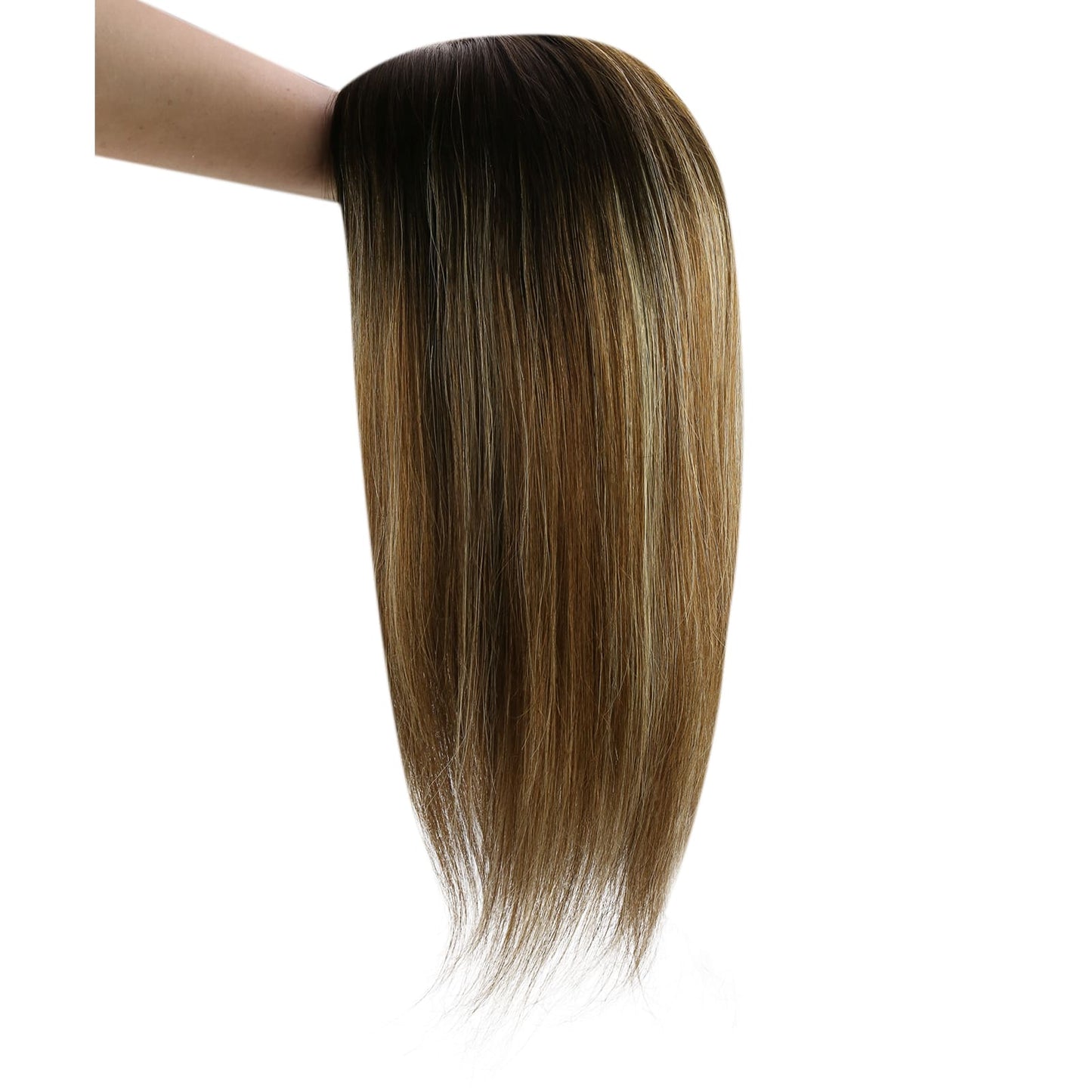 brown human virgin hair toppers for hair loss