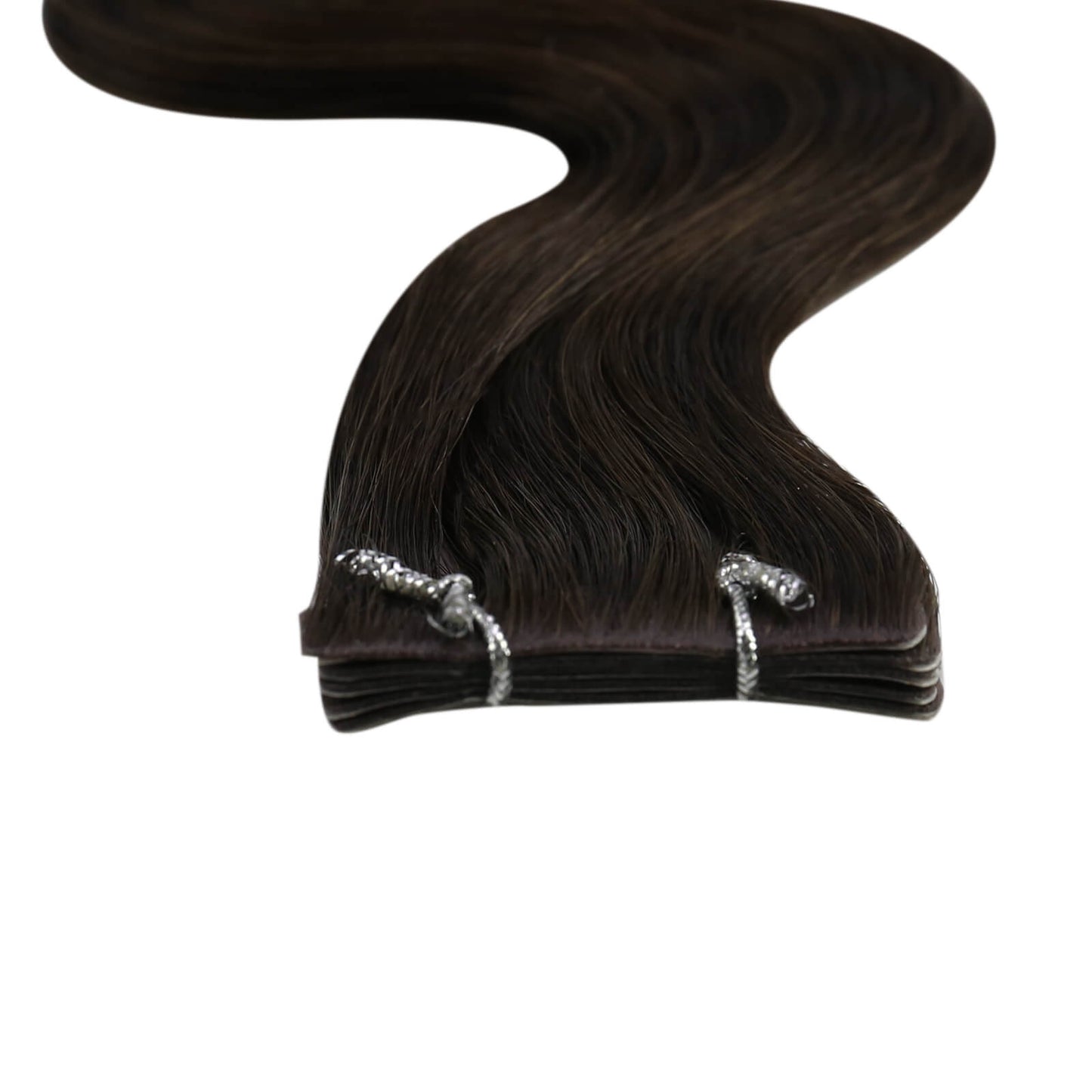 injection tape in human hair extensions darkest brown natural tape in hair extensions