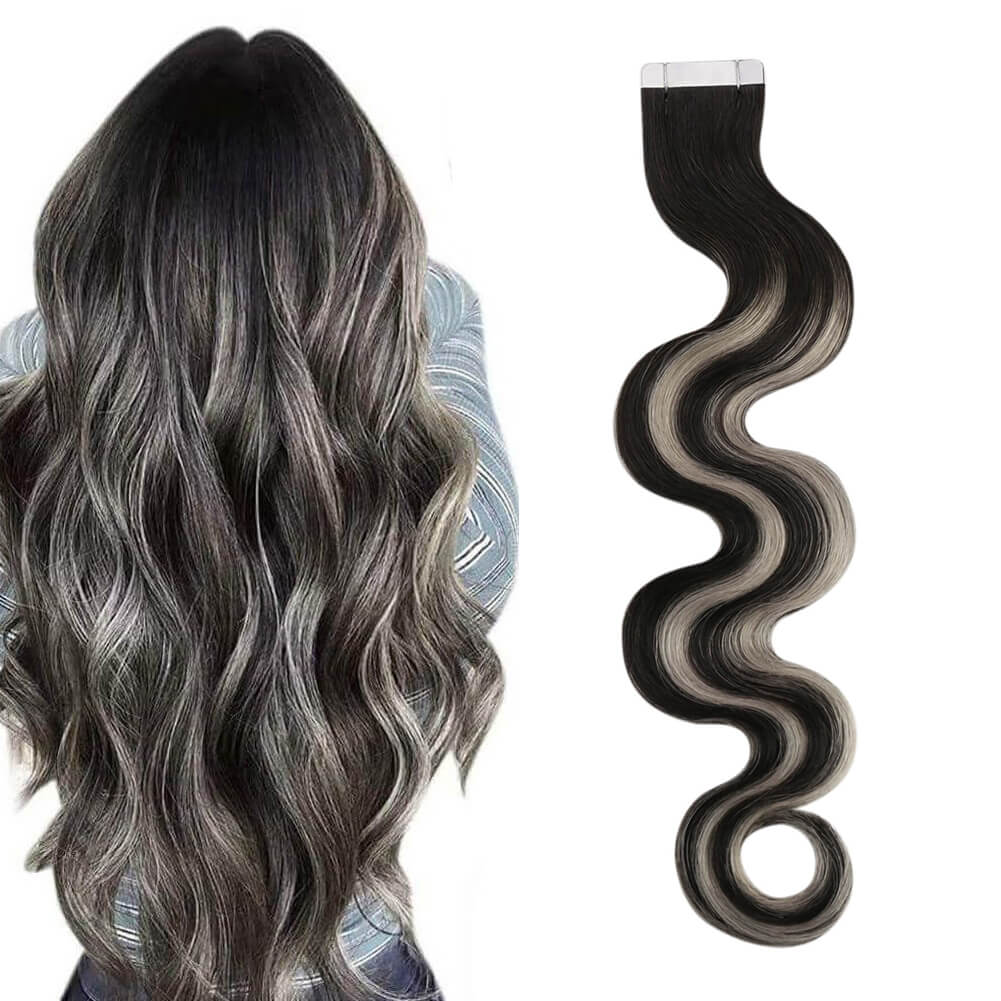 Inject Tape in Hair Extensions curly tape in hair extensions human hair