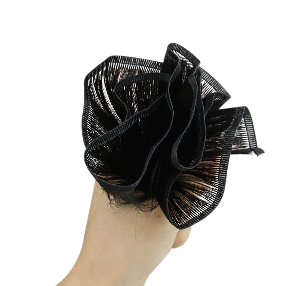 Off Black Flat Track Weft Hair Extensions