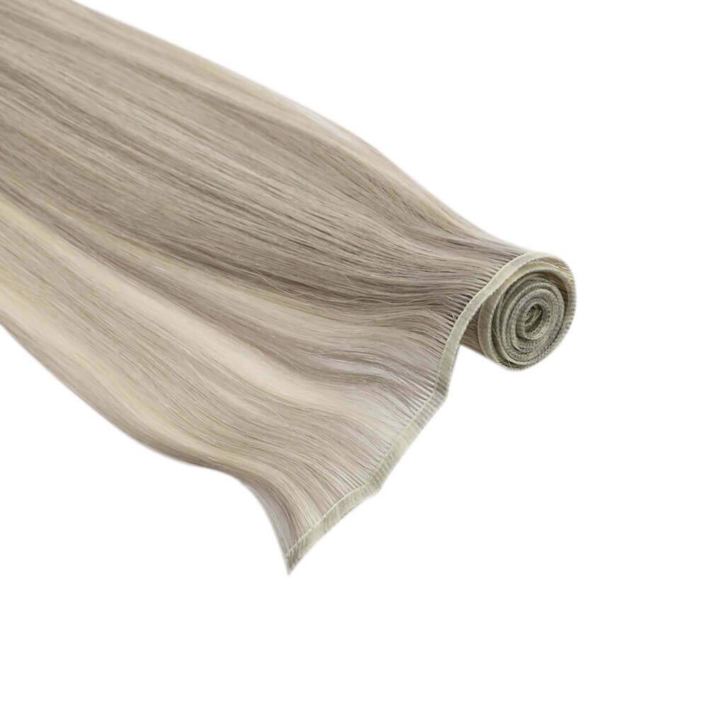 virgin flat track weft hair extensions