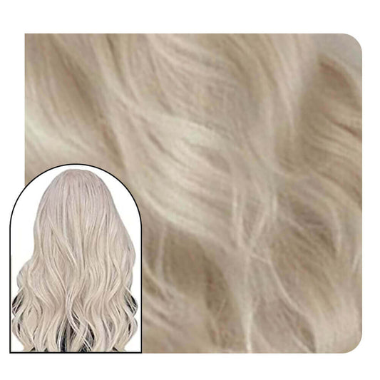 blonde injection tape in extensions curly hair