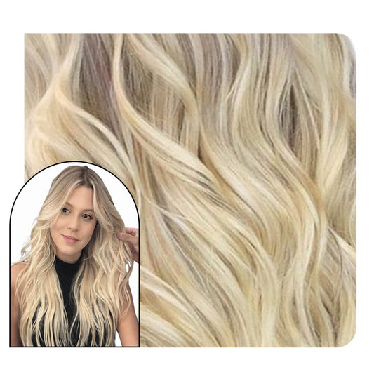 Body Wavy Seamless Injection Tape in Extensions Balayage Blonde #18/22/60