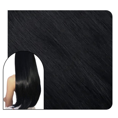 Remy Clip in Hair Extensions black hair Extensions