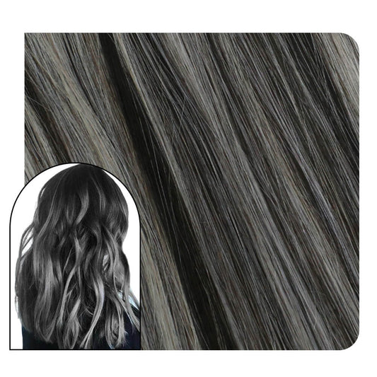 Full Head Clip in Human Hair 10PCS 120Gram Balayage Color