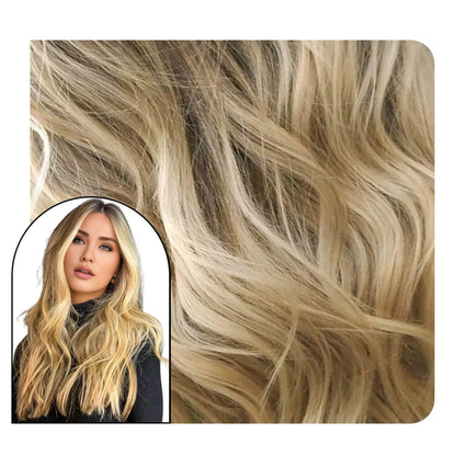 balayage body wavy injection tape in extensions