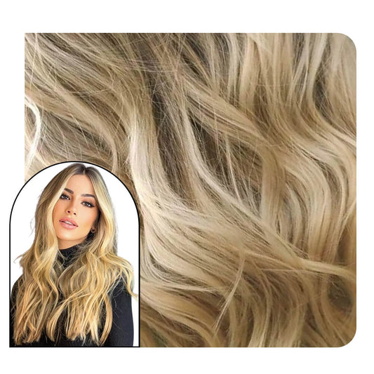 balayage body wavy injection tape in extensions