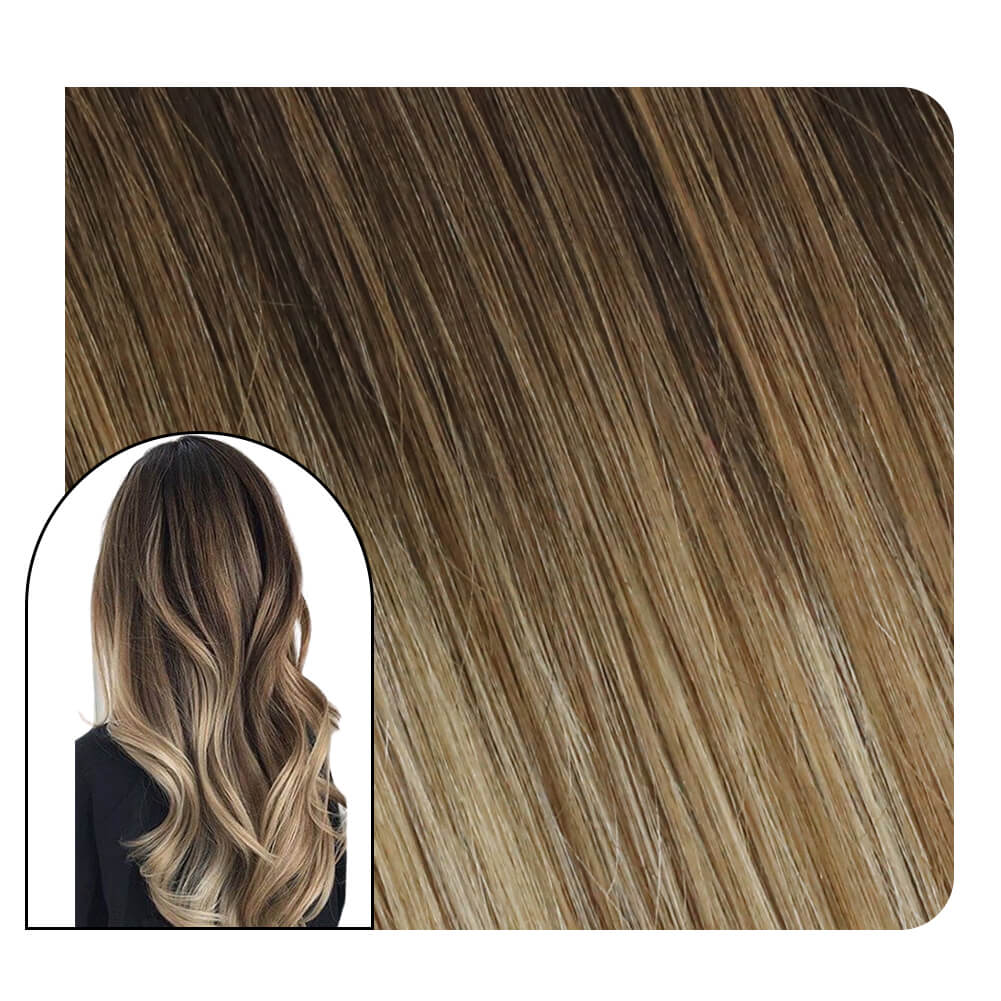 Clip in Balayage Hair Extensions Three Colors for Sale #2/8/60 | Ugeat