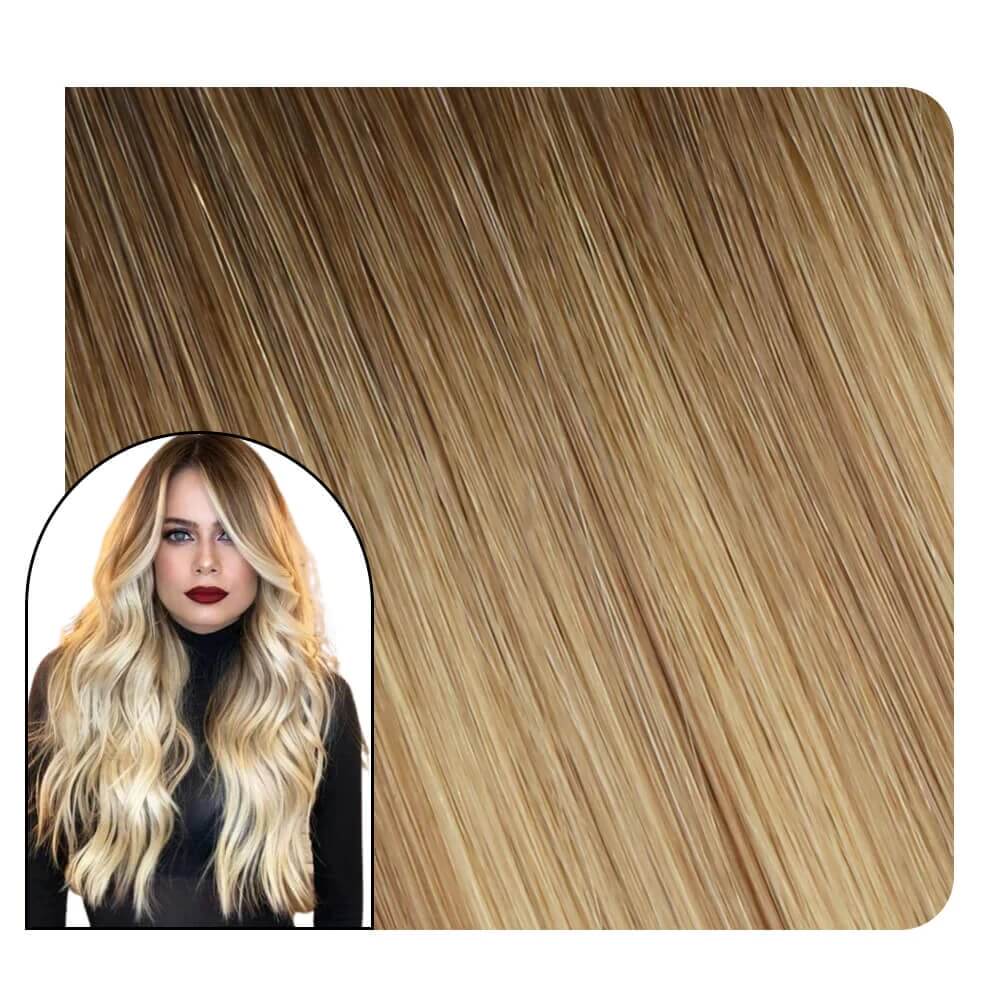 Seamless Invisible Injected Tape in Extensions Human Hair #3/8/22