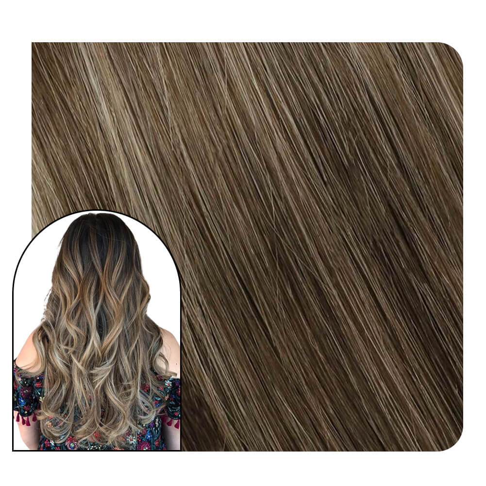 balayage sew in hair extensions human hair thick weft hair extensions