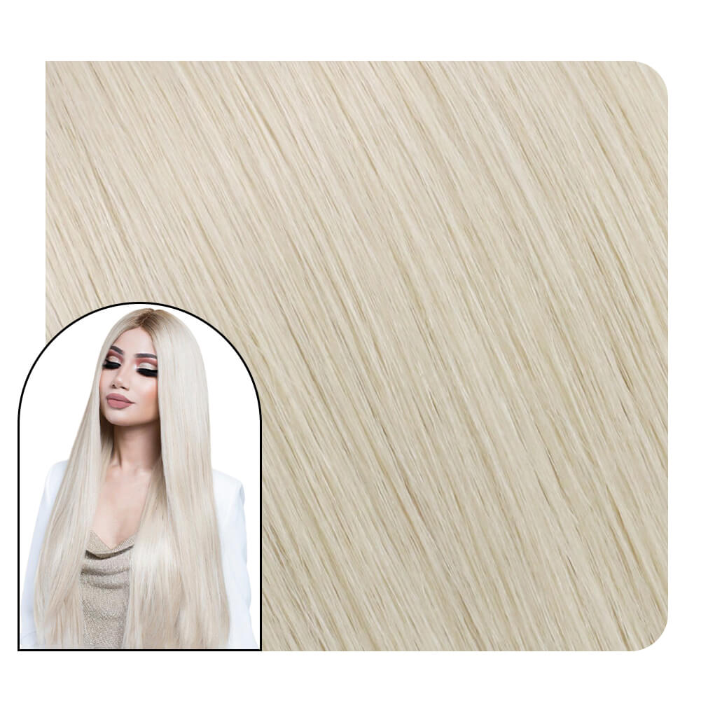 Full Cuticle Virgin Hand-tied Real Human Hair Weft Blonde #60