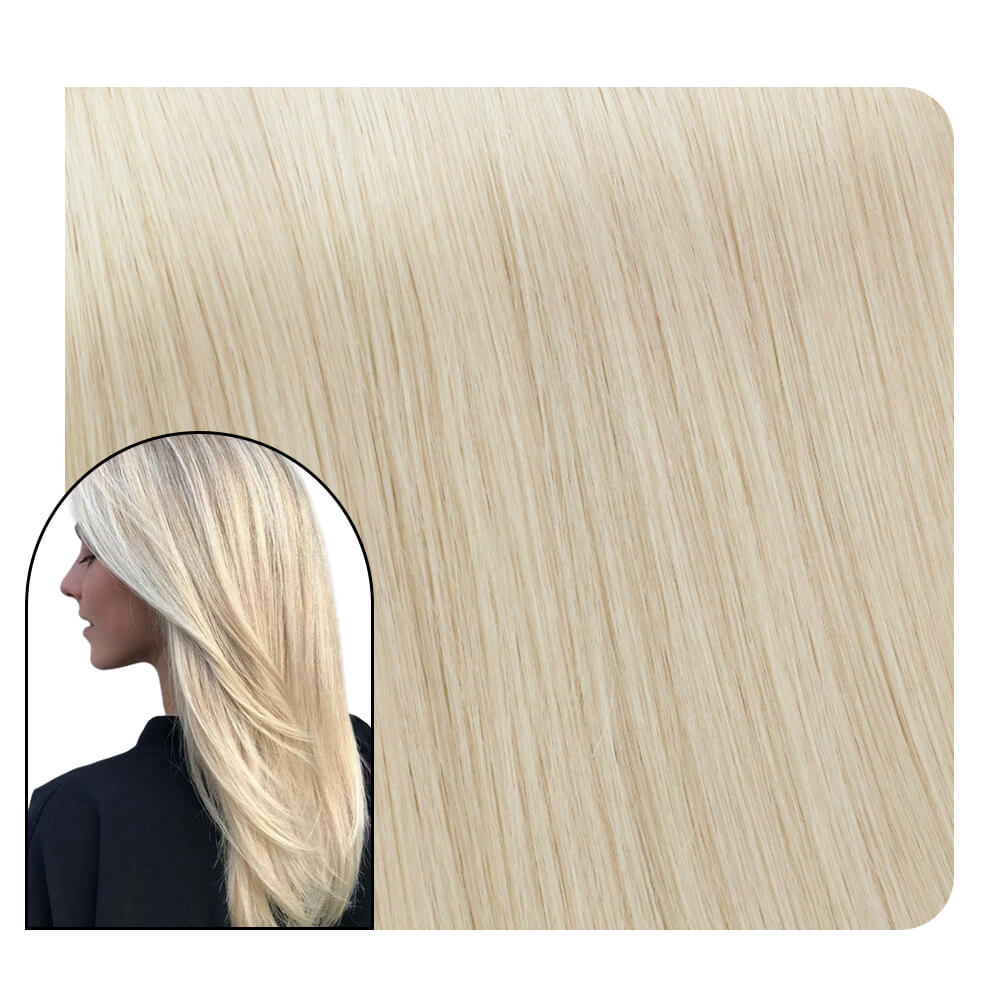 Hair U-tip Fusion Best Virgin Hair Extensions Virgin Platinum Blonde #60